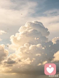 抬头看天上的云，一会儿聚成一团，一会儿又散成碎片，就像我们心里忽明忽暗的情绪。不用逼自己一直晴朗，阴天也可以好好待着。云会飘走，雨会停下，你也会慢慢拨开心里的雾，看见属于自己的光☁️配图