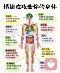 情绪不处理，永远在身体内，它会以另一种方式侵蚀身体。配图