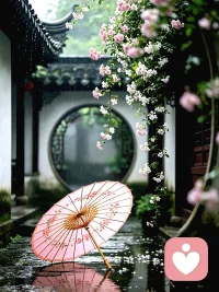 愿你既有软肋，也有盔甲；既能温柔，亦能坚韧。生命不是等待暴风雨过去，而是学会在雨中翩翩起舞。配图