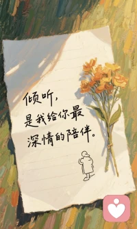 愿做你情绪的收纳盒，将烦恼清空，让快乐归位，倾听你的每一次心灵低语。配图