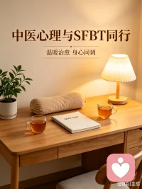 中医心理与SFBT同行｜温暖陪伴抑郁情绪
 
情绪低落、心神不宁、常常疲惫无力？
身心本一体，情绪不畅，亦伤气血。
 
中医心理 + SFBT焦点解决，
不纠结过往，不深挖痛苦，
只看见你已经坚持下来的每一步，
只聚焦你身上本就有的力量与微光。
 
抑郁情绪不是你的错，
只是身心在提醒你，该好好被照顾。
不强迫立刻好起来，
只陪你慢慢找回心安、找回力气、找回自己。
 
愿每一颗被情绪困扰的心，
都能被温柔看见，被稳稳接住。
我在这里，安心说，我认真听。中医心理与SFBT同行 温暖陪伴抑郁情绪配图