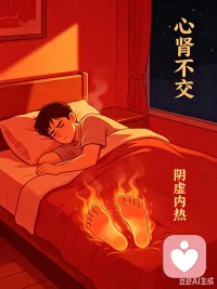 常年手脚心发热，伴随心烦焦虑、入睡困难、夜间盗汗、思绪繁杂爱内耗，从中医角度来看，大多属于阴虚内热、心肾不交。
 
长时间思虑过度、精神焦虑紧绷、熬夜失眠、长期压抑负面情绪，会不断耗损体内阴津，阴不足以制火，虚火向外熏蒸，便造成手脚心潮热发烫。情绪越焦躁，虚火越旺，手脚发热症状也就越明显，形成身心互相拖累的循环。
 
调理讲究身心同步调养。心理上学会放下不必要的精神内耗，平复浮躁心绪，早睡养阴，杜绝熬夜；饮食上常吃百合、莲子、麦冬、银耳、雪梨等滋阴清润食材，远离辛辣燥热食物；每晚睡前按摩脚底涌泉穴，引导虚火下行，安神助眠。
 
身安则心宁，心静则火降，双向调理才能慢慢改善。