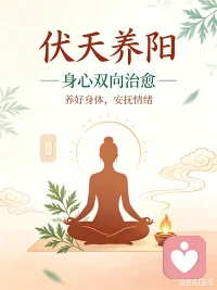 很多来访者会发现，一到三伏天，焦虑加重、夜里辗转难眠、一点小事就忍不住内耗烦躁，这不全是心理问题，也是身体在向我们发出信号。
 
中医讲夏通于心，伏天湿热郁结、阳气偏弱，气机阻滞，情绪便容易被困住。
三伏灸、三伏贴遵循冬病夏治，温通经络、升发阳气、疏解肝郁，调理的是寒湿体质，滋养的却是我们内在的情绪根基。
 
身心从来无法割裂，躯体淤堵消解了，紧绷的神经才会慢慢松弛，浮躁的心绪才有落脚安放之处。
三伏调养，外在顺势养身，内在接纳自己所有情绪，慢慢疏通，慢慢治愈，身暖了，心也就静了。