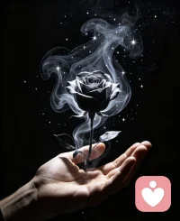 ♥暗夜玫瑰，藏进心事。心有微光，不惧黑夜。
♥烟火藏温柔，孤独亦自愈。朋友，你还好吗？配图