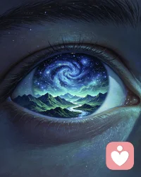 ♥你眼底的山川河流与漫天星河，早已装下了所有。
♥朋友，当生活让你觉得疲惫不堪时，请闭上眼睛。配图