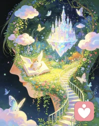 ♥外界纷纷扰扰，太吵了，不如回到自己的世界。
♥哪里有花园，哪里就是春天。朋友，你还好吗？配图
