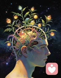 ♥我们总急于修剪杂乱的思绪，妄图让内心规整划一。
♥可人心本就该肆意生根，顺着自己的节奏抽枝繁茂。配图
