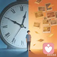 时间向左，记忆向右，我们都成了有故事的人。配图