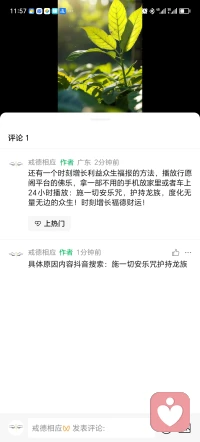 时刻增长福德的方法：播放佛乐，抖音搜索行愿阁平台佛乐！施一切安乐咒配图