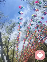 看着蓝蓝的天空，心情也美美哒
