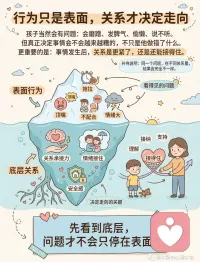 生活中会有一些父母，他们看起来很爱孩子，但那种爱里，总带着一种紧绷的焦虑，焦虑着孩子将来会不会不好？会不会走弯路？有没有一个更确定、更安全的方向？?
这些问题背后，其实是父母本人难以承受那份“不知道”。在精神分析里，我们会谈到一个很有意思的体验，叫做“对他人自由的眩晕”。有一位精神分析师说过，当你面对另一个真正独立的人时，你是会不舒服的。因为一旦对方是自由的，你就无法掌控他的走向，也无法预知他的结局。很多父母的担心也是如此。

孩子如果只是你身体的一部分，像一根手指一样，你当然不会焦虑。你想让它动它就动，你想让它停它就停，你不会去担心它的未来。
可一旦你意识到，孩子是一个独立的主体，他有自己的欲望、路径和命运，你就开始不安了。于是，这种不安就会以“为你好”的形式出现。
你开始设想各种“如果他以后不好怎么办”的画面，开始渴望一个明确的答案，想要提前知道什么是好的，什么是不好的。可只要你进入这种幻想，你就已经在不自觉地收紧对孩子的控制。你会用自己的标准去筛选他的选择，用自己的经验去替代他的体验，总想把他的路引导到你认为安全的方向上。