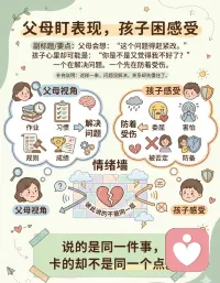 生活中会有一些父母，他们看起来很爱孩子，但那种爱里，总带着一种紧绷的焦虑，焦虑着孩子将来会不会不好？会不会走弯路？有没有一个更确定、更安全的方向？?
这些问题背后，其实是父母本人难以承受那份“不知道”。在精神分析里，我们会谈到一个很有意思的体验，叫做“对他人自由的眩晕”。有一位精神分析师说过，当你面对另一个真正独立的人时，你是会不舒服的。因为一旦对方是自由的，你就无法掌控他的走向，也无法预知他的结局。很多父母的担心也是如此。

孩子如果只是你身体的一部分，像一根手指一样，你当然不会焦虑。你想让它动它就动，你想让它停它就停，你不会去担心它的未来。
可一旦你意识到，孩子是一个独立的主体，他有自己的欲望、路径和命运，你就开始不安了。于是，这种不安就会以“为你好”的形式出现。
你开始设想各种“如果他以后不好怎么办”的画面，开始渴望一个明确的答案，想要提前知道什么是好的，什么是不好的。可只要你进入这种幻想，你就已经在不自觉地收紧对孩子的控制。你会用自己的标准去筛选他的选择，用自己的经验去替代他的体验，总想把他的路引导到你认为安全的方向上。