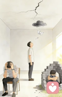 内耗，就是没结果的跟自己较劲。焦虑，就是自己吓自己，把天想塌了。抑郁，就是自己不放过自己，一头扎进废墟里不出来。