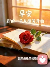 早上好，新的一天从微笑开始，微笑是最美的语言配图