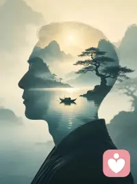 不执着浮华表象，不追逐旁门捷径，在日常里修炼心性，在觉察中治愈自我。修心，修己，修从容，修一份内心安稳，清醒自洽，温柔且坚定。配图