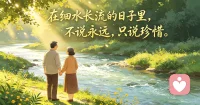 在细水长流的日子里，不说永远，只说珍惜