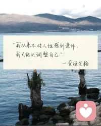精神世界放在首位的人喜静，
热闹供养不了生命，只会显得喧哗。配图