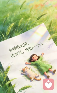 感到心力耗竭时，不妨让自己化身为一棵植物，晒晒太阳吹吹风。短暂的休息，其实是在帮你攒劲嘞～