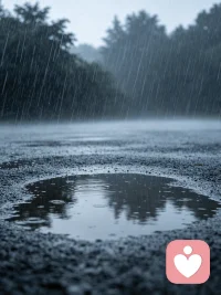 噔噔噔噔噔噔噔

细雨敲檐落满阶，
闲居无事忆年岁。
一帘水雾遮前路，
旧事轻轻心上堆配图