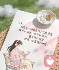 不要批判从前的自己，他当时一个人站在雾里也很迷茫。人生如棋，落子无悔，学会接受每个阶段的自己。