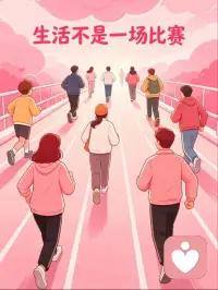 生活不是一场比赛，有时候，我们将人生误解为了一场必须获胜的竞赛，仿佛只有赢过对手，站在领奖台上，才算是“过得好”。这种念头，让我们把周围的人都当成了潜在的竞争者，时刻衡量着彼此的远近，在患得患失中消耗了太多心力。然而事实上，生活并不是一场比赛。它更像一片广阔的原野，有人向往登山，有人志在航海，有人喜欢在林间漫步，每个人都有自己的风景。我们不需要赢过谁，只需要问问自己“我究竟想去看怎样的风景”，然后坚定地出发。配图