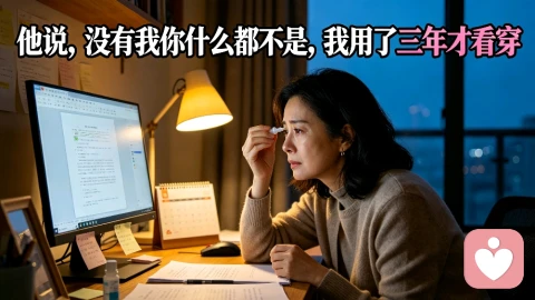 他说“没有我你什么都不是”,我用了三年才看穿