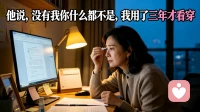 他说“没有我你什么都不是”，我用了三年才看穿