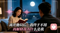 离开他以后，我终于不用再解释我为什么是我