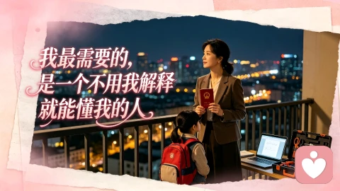 我最需要的，是一个不用我解释就能懂我的人
