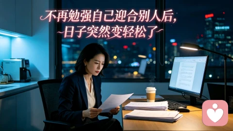 不再勉强自己迎合别人后,日子突然变轻松了