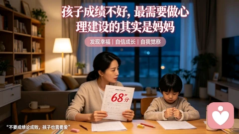 孩子成绩不好,最需要做心理建设的其实是妈妈