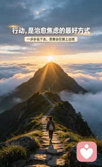 行动，是治愈焦虑的最好方式
一步步走下去，答案会在路上出现