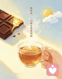生活有甜也有苦，情绪有晴也有雨，慢慢来，一切都会慢慢明朗。配图