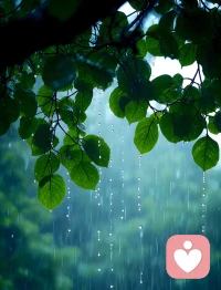  雨天最容易让人感伤，可风雨本就是寻常。收起低落，静静等待雨停，也等待闪闪发光的自己。配图