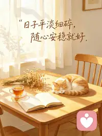  日子平淡细碎，随心安稳就好配图