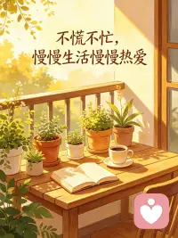 不慌不忙，慢慢生活慢慢热爱配图