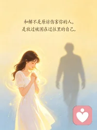 和解不是原谅伤害你的人，是放过被困在过往里的自己。