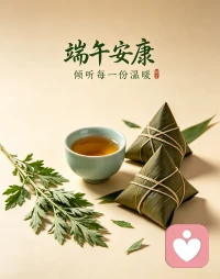 端午安康🌿
粽叶裹住温柔，艾草驱散烦忧
作为倾听师，见过太多藏在心底的委屈与内耗
今日愿所有人：
心事有人听，情绪有归处
不被焦虑捆绑，不被孤独裹挟
闲时吃颗甜粽，有风有安宁
往后日子，眉目舒展，万事清欢配图