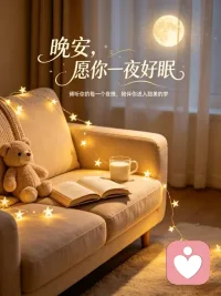 忙碌的一天终于落幕，很多人藏起难过独自熬过黑夜。
不用独自消化所有负面，不用强迫自己乐观坚强。
我的倾听一直为你敞开，今夜只管安心入睡，所有烦恼，明天我们慢慢说。
祝每一个负重前行的人，晚安，好眠。配图