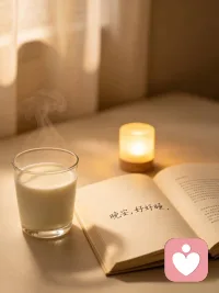 白天应付世界，夜晚好好拥抱自己。
不必硬撑，你的情绪值得被温柔倾听。
放下所有内耗，祝你一夜安睡，晚安。配图