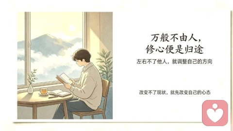 万般不由人,修心便是归途