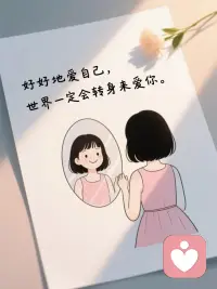 我们总习惯性迁就别人、包容旁人，唯独苛刻对待自己。会因为一点失误反复自责，会为了顾及他人感受委屈退让，把所有坏情绪独自消化。
但要记得，陪你走完一生的只有自己。不必等别人来心疼你，学会主动多爱自己一点：接纳所有不完美，允许疲惫、允许难过，不必永远坚强；把精力分给自己的喜好、健康与情绪，不再一味牺牲自我去成全别人。
你本身就值得所有温柔，好好爱自己，全世界才会温柔待你。