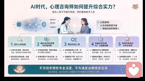 AI时代⼼理咨询师的综合实⼒提升核⼼路径