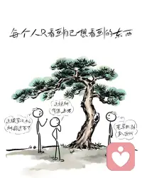＃分享#眼中的世界
每个人只看到自己想看的东西
同一棵树，
有人赞叹它的生命力，
有人感叹它的商业价值，
也有人欣赏它的艺术魅力。
当我们用不同的视角看这棵树时，
其实我们也在用同样的角度看待自己的生活，
甚至是自己的人生。配图