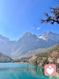 雪山和蓝湖，都接住了我的碎碎念……配图