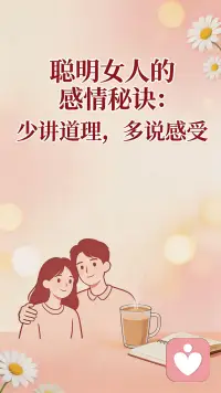 好的感情，从来不需要那么多道理。它只需要两颗愿意靠近的心，和一句我懂你