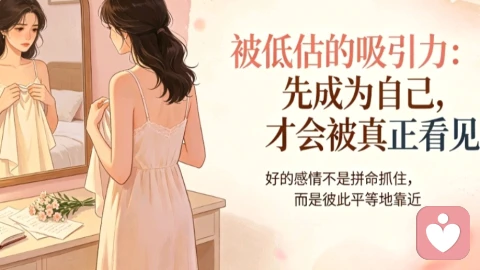 被低估的吸引力:先成为自己,才会被真正看见