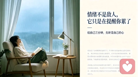 情绪不是敌人,它只是在提醒你累了