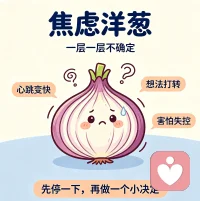 人的心就像一颗情绪洋葱，外人只能看见最外层体面平静的伪装。
剥开第一层是懂事克制，第二层是故作坚强，再往下是藏不住的焦虑、担忧与委屈，最核心那层，是不敢轻易展露的脆弱无助。
这么多层情绪裹在一起，从来没人愿意静下心层层拆解，所有心酸、煎熬，最后只能自己一层一层剥开，独自消化。配图