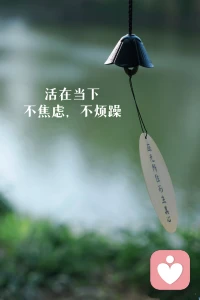 活在当下，不焦虑，不烦躁，让发生发生。